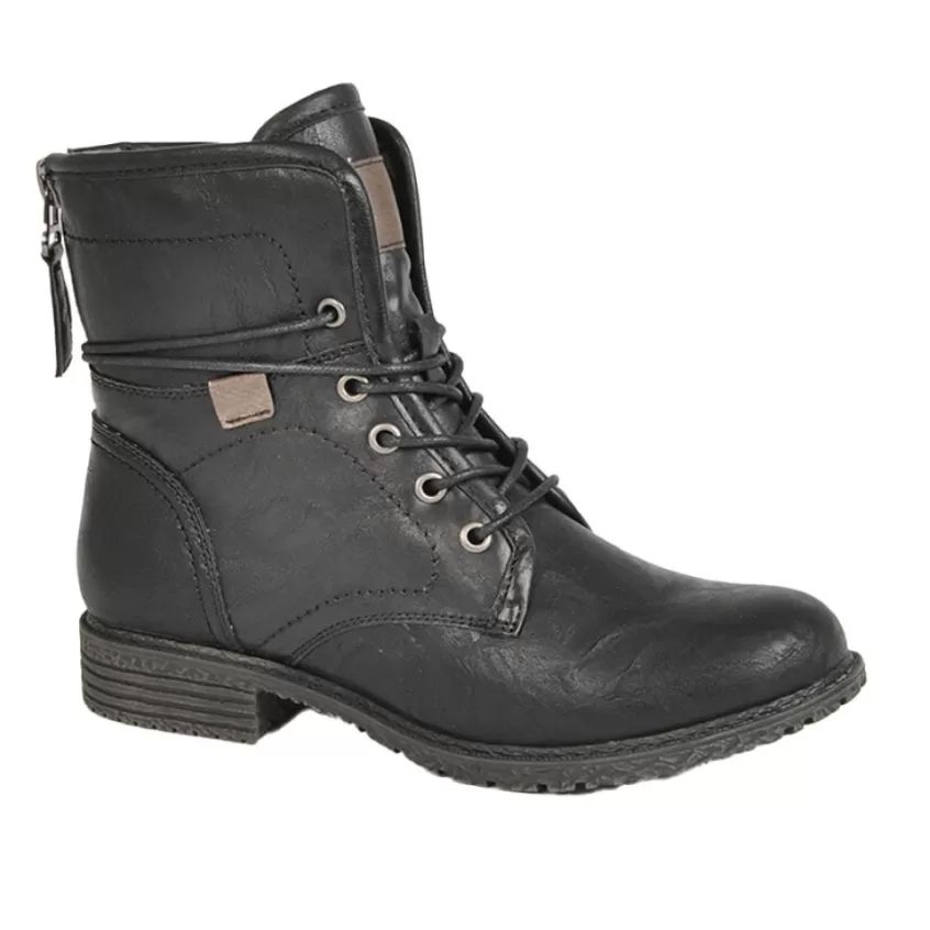 Boots, Bottines | VICE VERSA Bottines Plates A Lacets Femme Noir