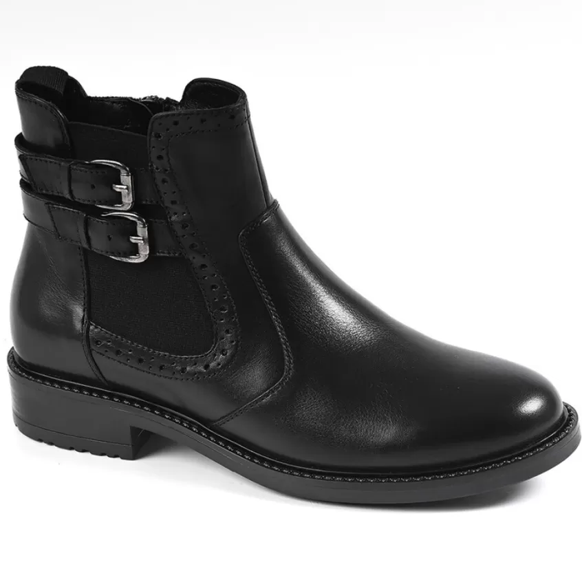 Boots, Bottines | TIPO ALTO Bottines Plates Avec Boucles Metalliques Noir