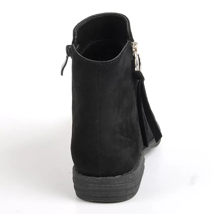 Boots, Bottines | VICE VERSA Bottines Plates Avec Zip Decoratif Noir