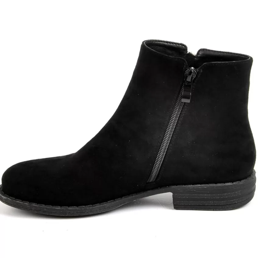 Boots, Bottines | VICE VERSA Bottines Plates Avec Zip Decoratif Noir