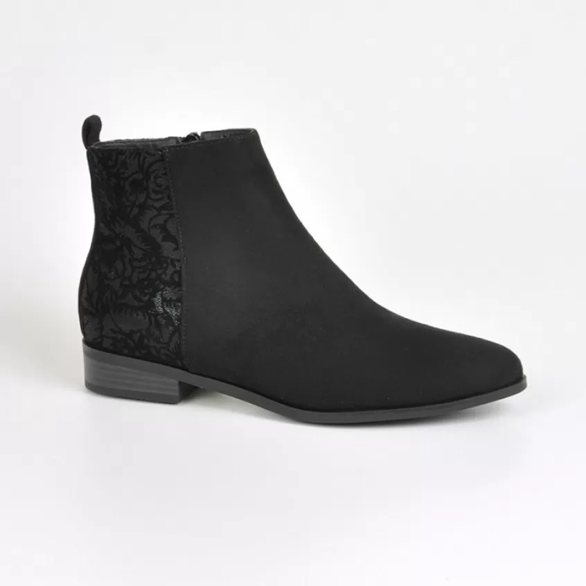 Boots, Bottines | VICE VERSA Bottines Plates Bi-Matieres Noir