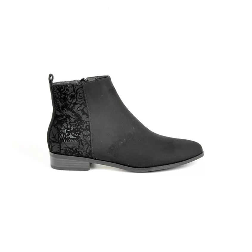 Boots, Bottines | VICE VERSA Bottines Plates Bi-Matieres Noir
