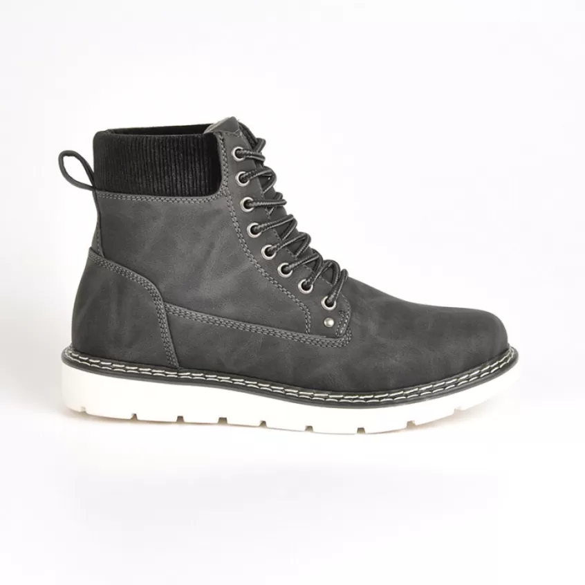 Boots, Bottines | OUTSHOES Bottines Plates Femme Avec Col Velours Noir