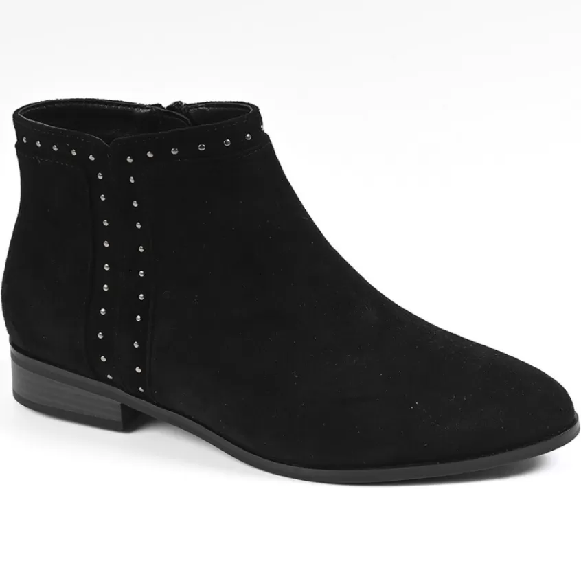 Boots, Bottines | VICE VERSA Bottines Plates Femme Avec Petits Clous Noir