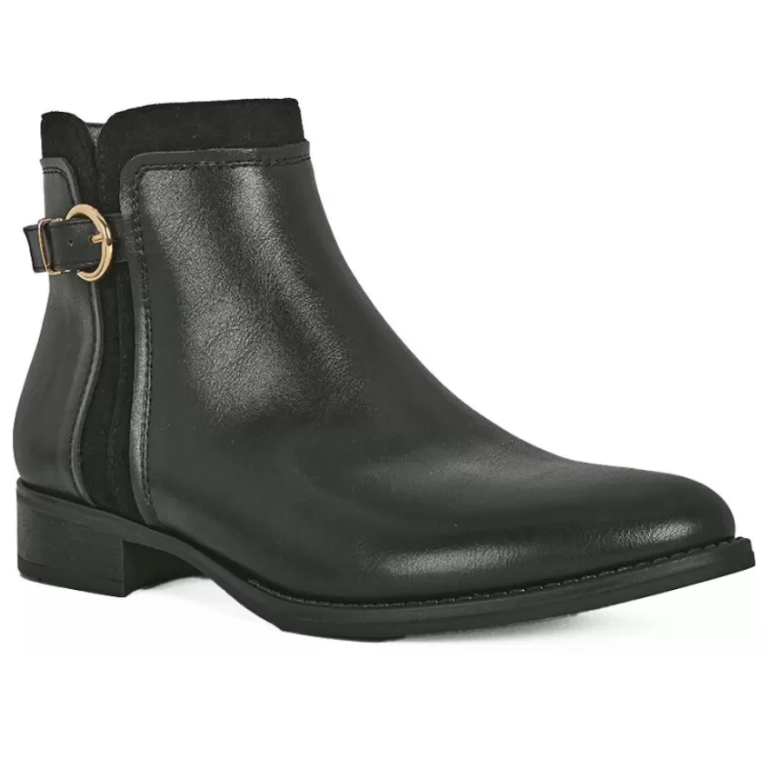 Boots, Bottines | VICE VERSA Bottines Plates Femme Noir A Boucle