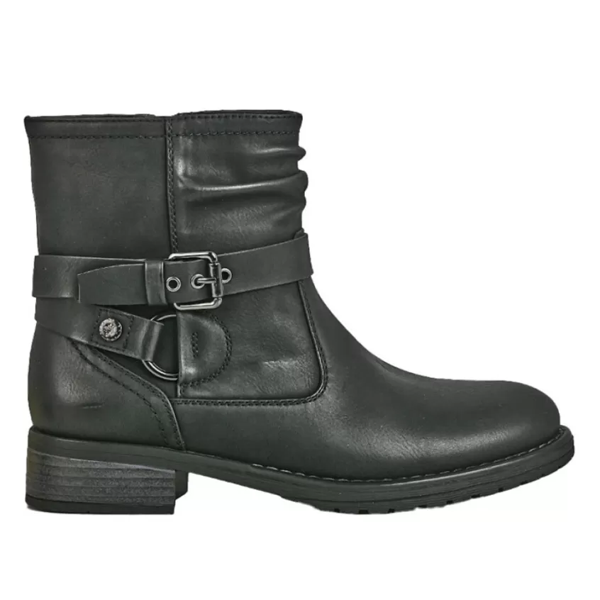 Boots, Bottines | VICE VERSA Bottines Plates Femme Noir Avec Boucles