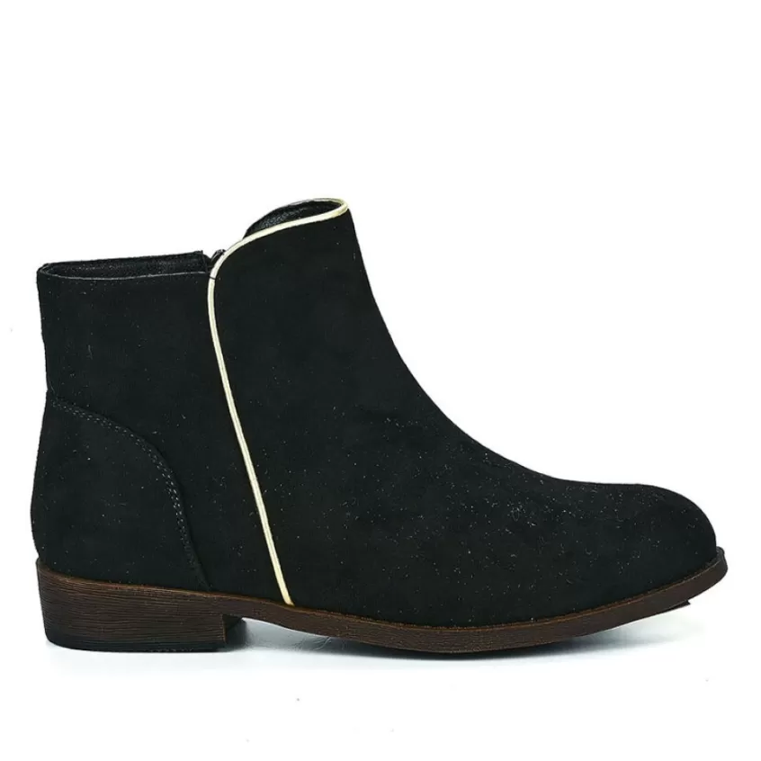 Boots, Bottines | VICE VERSA Bottines Plates Femme Noir En Suedine