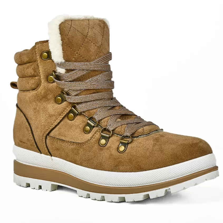 Boots, Bottines | OUTSHOES Bottines Plates Femme Beige