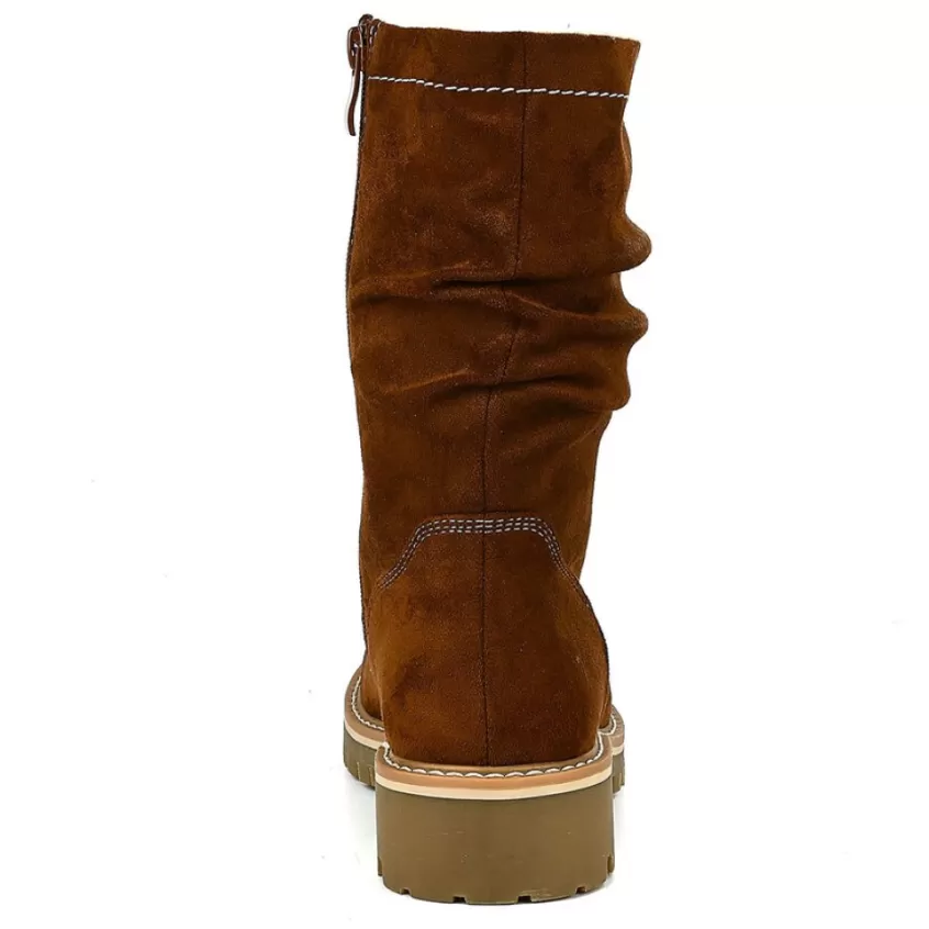 Boots, Bottines | OUTSHOES Bottines Plates Femme Camel
