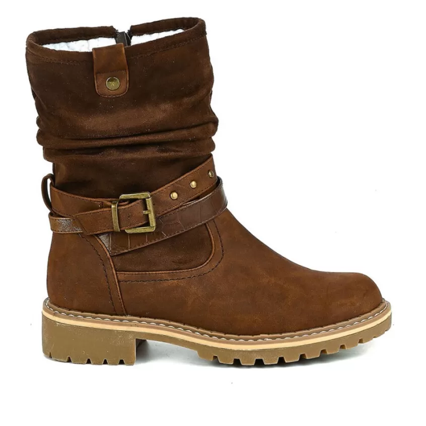 Boots, Bottines | OUTSHOES Bottines Plates Femme Marron