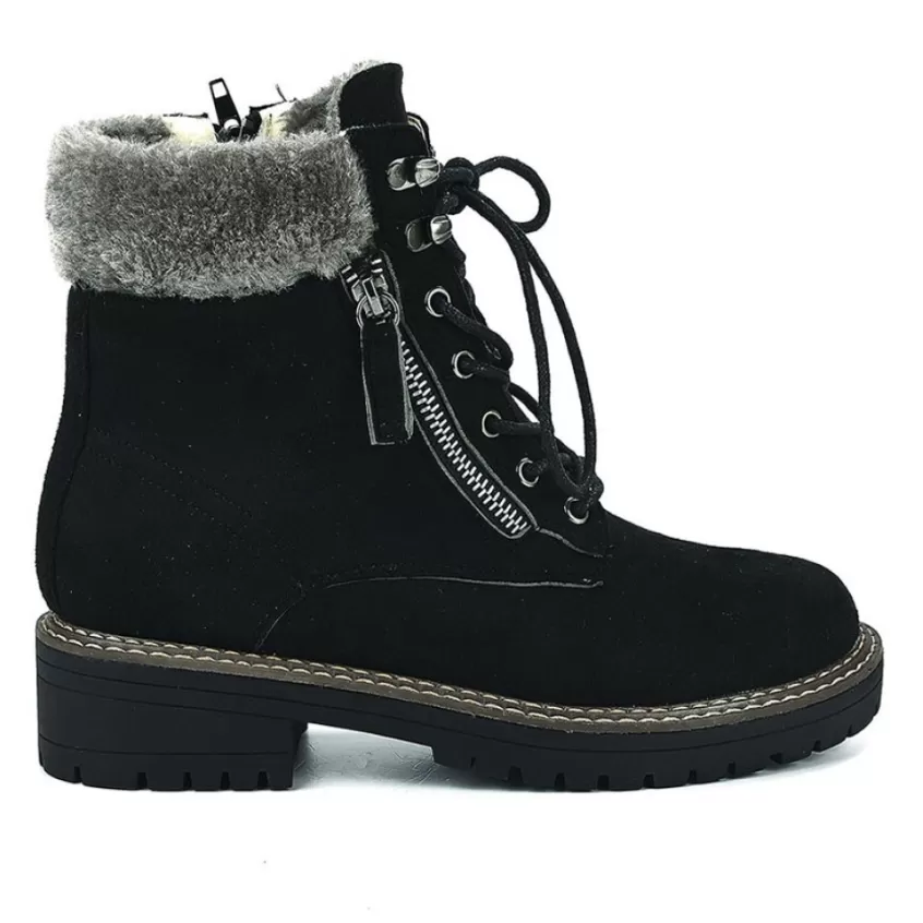 Boots, Bottines | OUTSHOES Bottines Plates Femme Noir