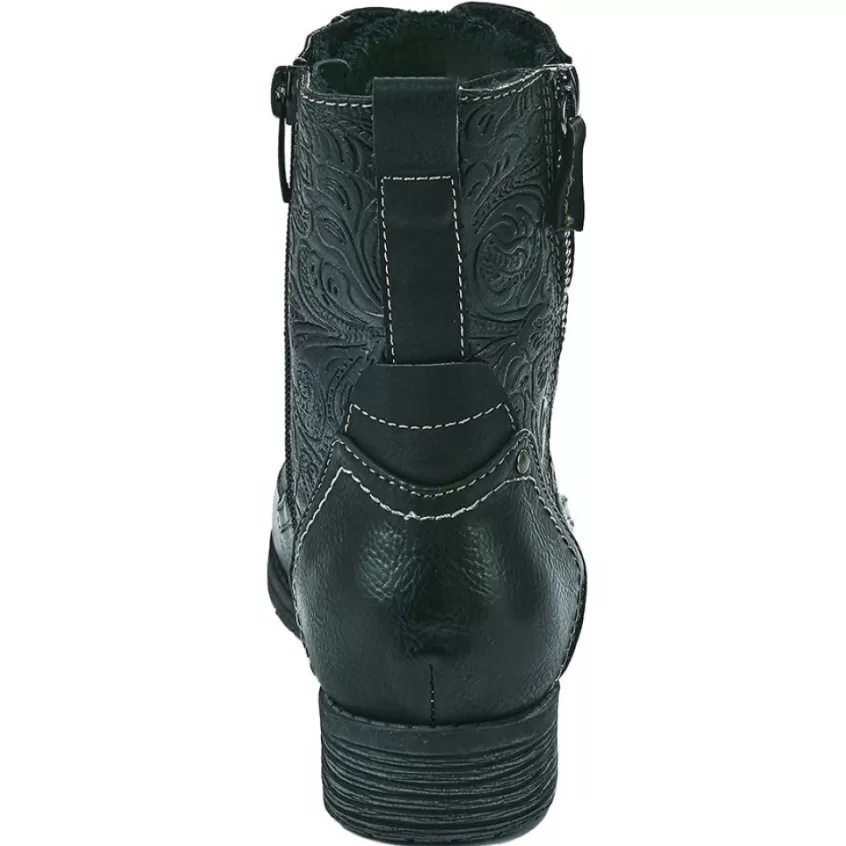 Chaussures Confort | SCALINA Bottines Plates Femme Noir