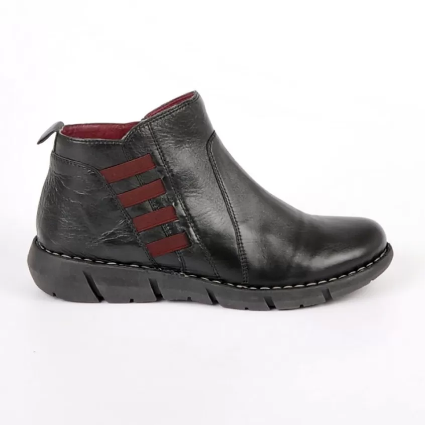 Chaussures Confort | LADY CONFORT Bottines Plates Noir