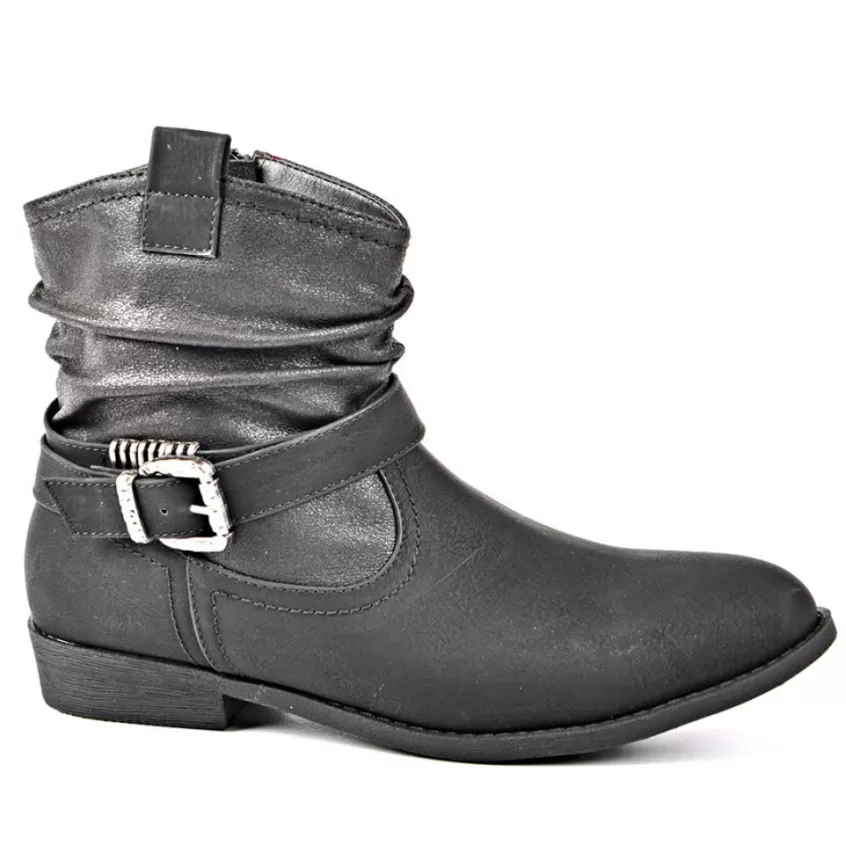 Boots, Bottines | VICE VERSA Bottines Plates Noir