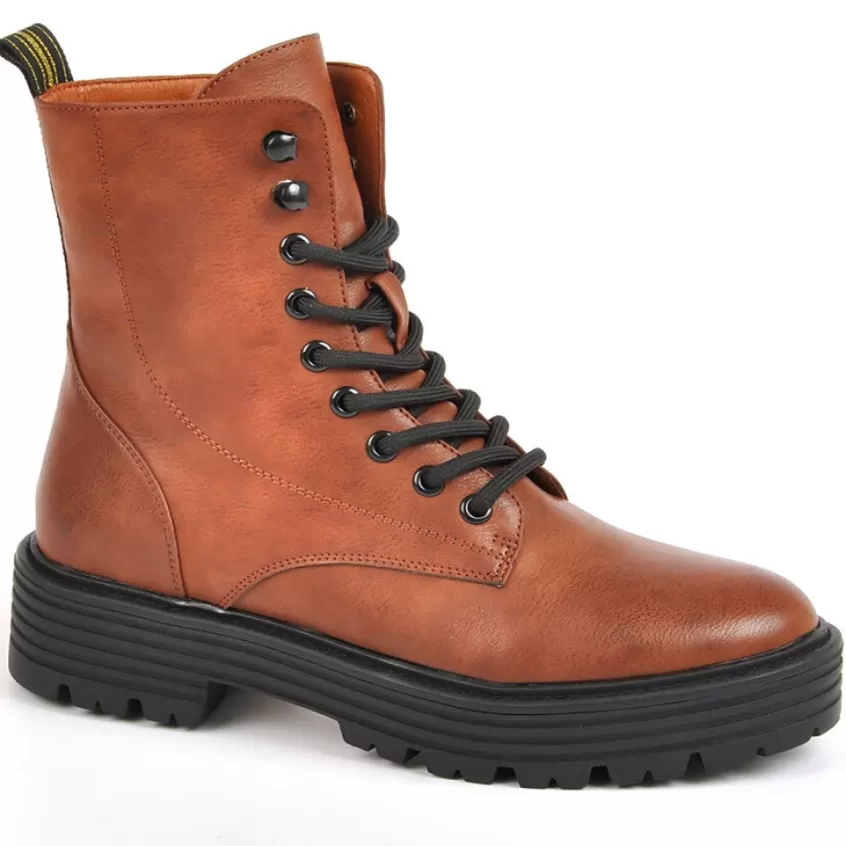 Boots, Bottines | VICE VERSA Bottines Plates Marron