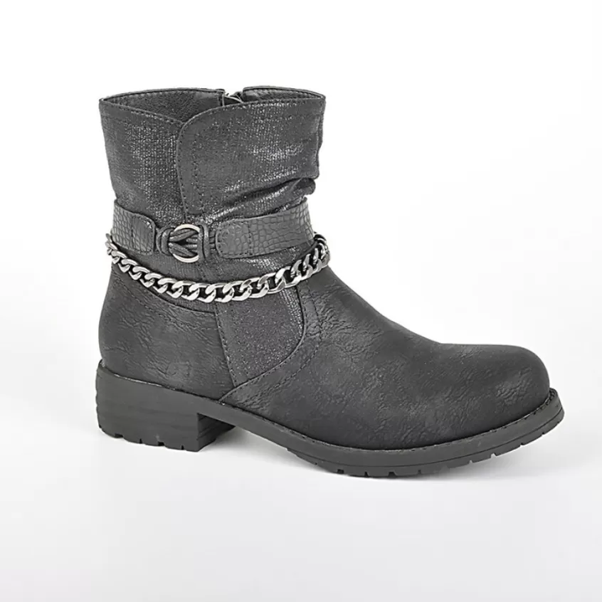 Boots, Bottines | VICE VERSA Bottines Plates Noir