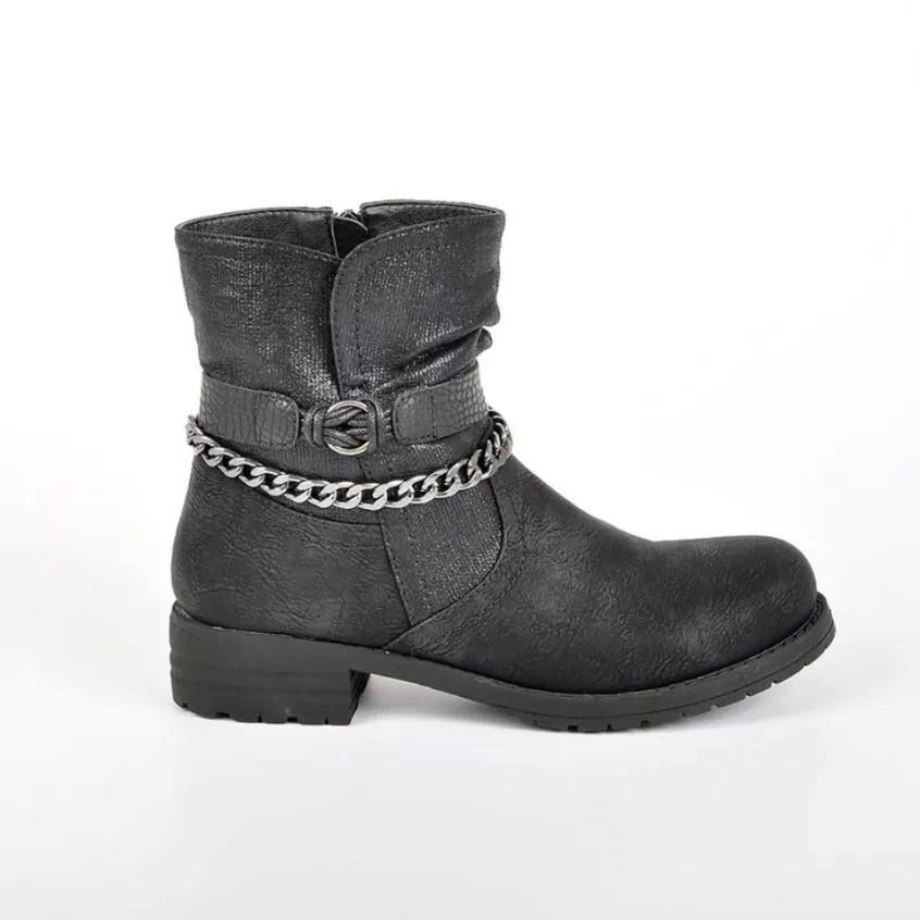 Boots, Bottines | VICE VERSA Bottines Plates Noir