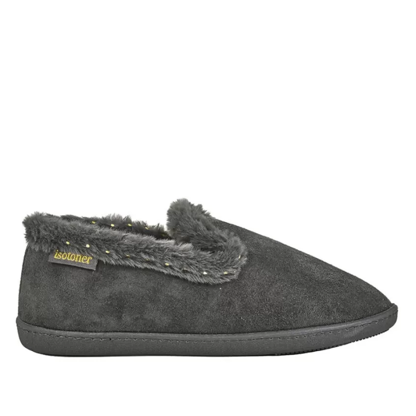 Chaussons | ISOTONER Chaussons Fourres Femme Gris