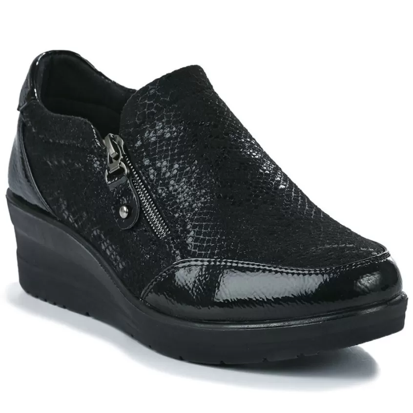 Chaussures Confort | LADY CONFORT Chaussures Confort Avec Elastiques Noir