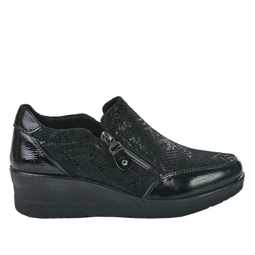 Chaussures Confort | LADY CONFORT Chaussures Confort Avec Elastiques Noir