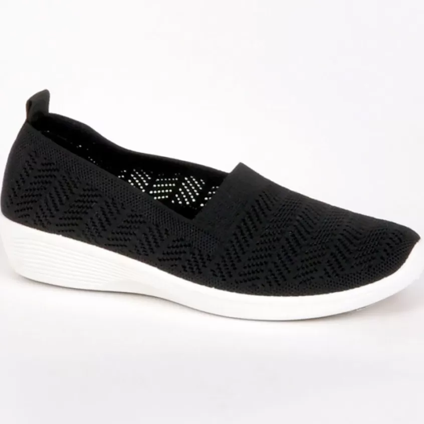 Chaussures Confort | LADY CONFORT Chaussures Confort Femme Noir Semelles Souples