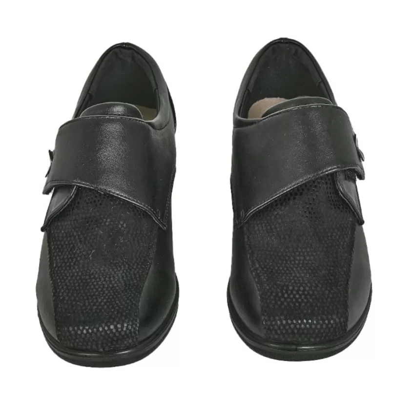 Chaussures Confort | LADY CONFORT Chaussures Confort Femme Noir Talon Compense