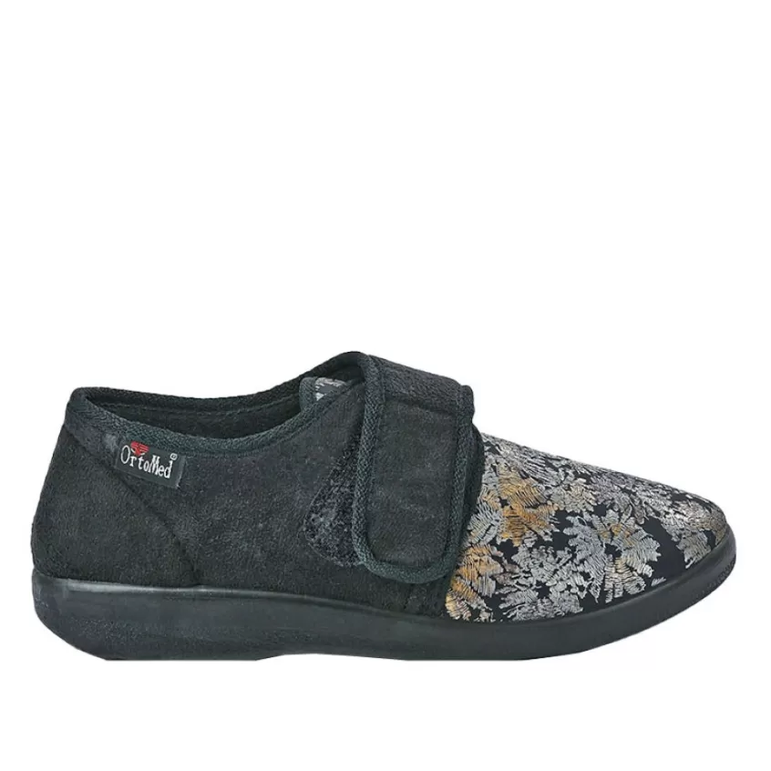 Chaussons | ORTOMED Chaussures Confort Femme Noir