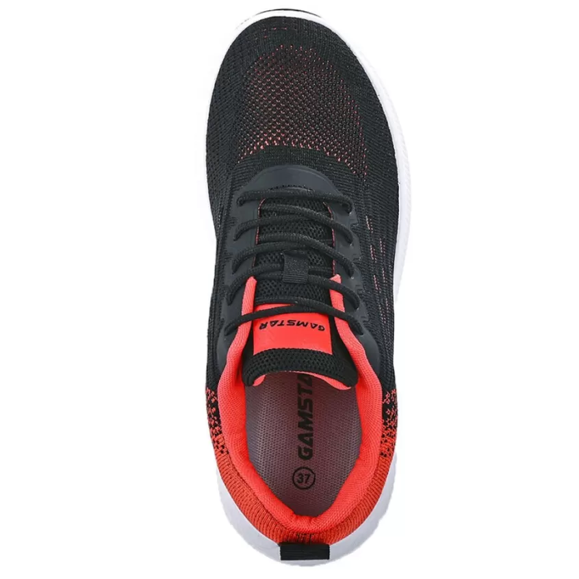Baskets, Sneakers | GAMSTAR Chaussures De Sport Femme Noir Et Orange