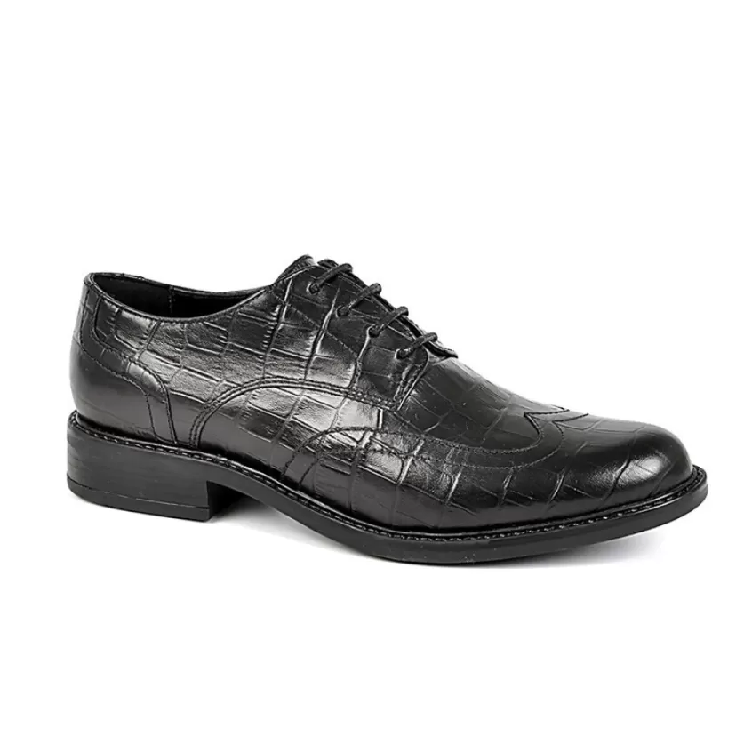 Derbies | TIPO ALTO Derbies Avec Effet Croco Noir