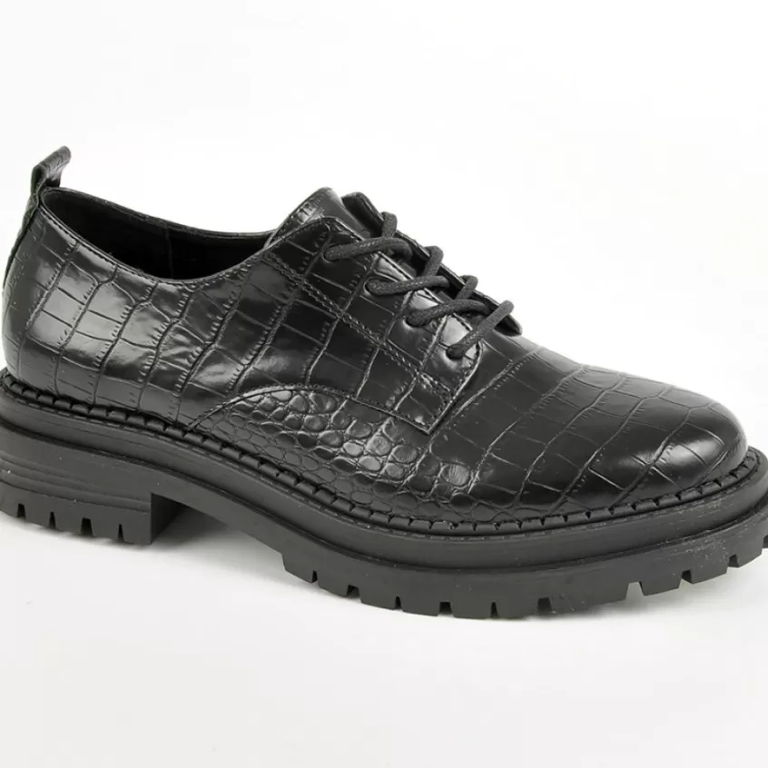 Derbies | VICE VERSA Derbies Avec Effet Croco Noir
