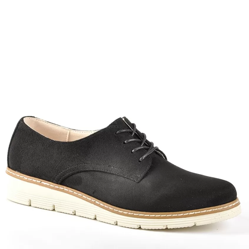 Derbies | VICE VERSA Derbies Femme Aspect Velours Ana Luna Noir