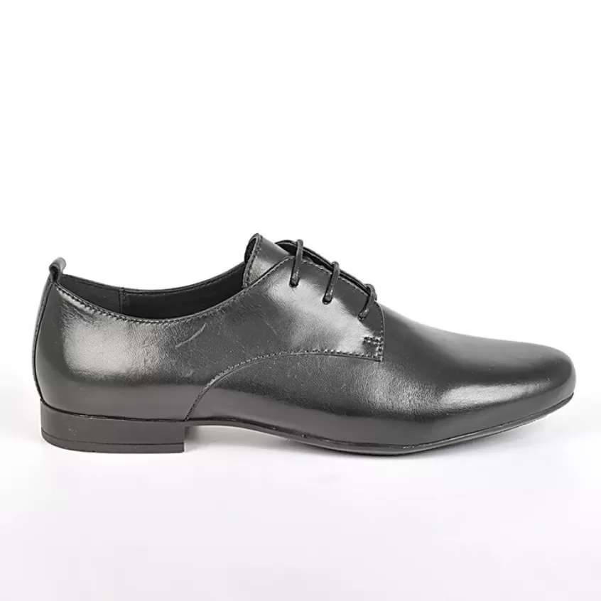 Derbies | TIPO ALTO Derbies Femme Semelles Souples Noir En Cuir