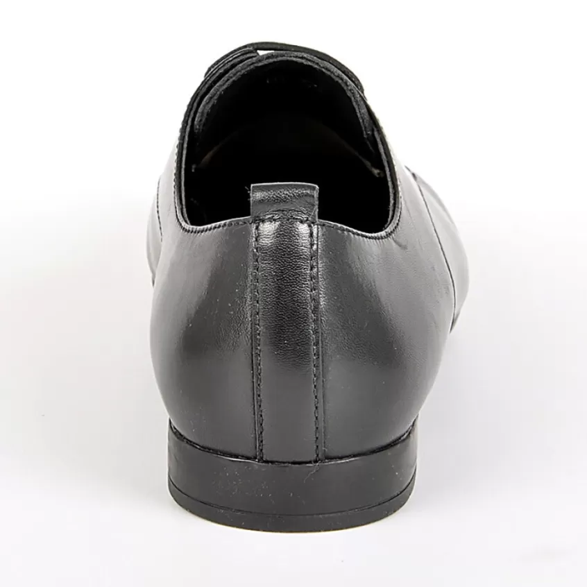 Derbies | TIPO ALTO Derbies Femme Semelles Souples Noir En Cuir