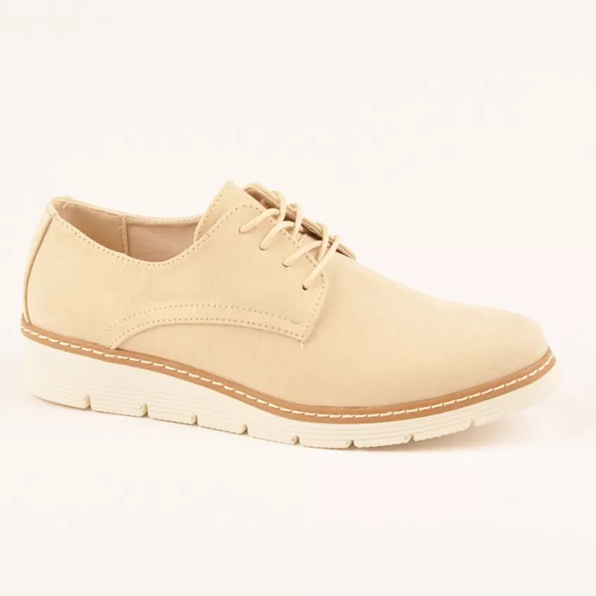 Derbies | VICE VERSA Derbies Femme Velours Beige