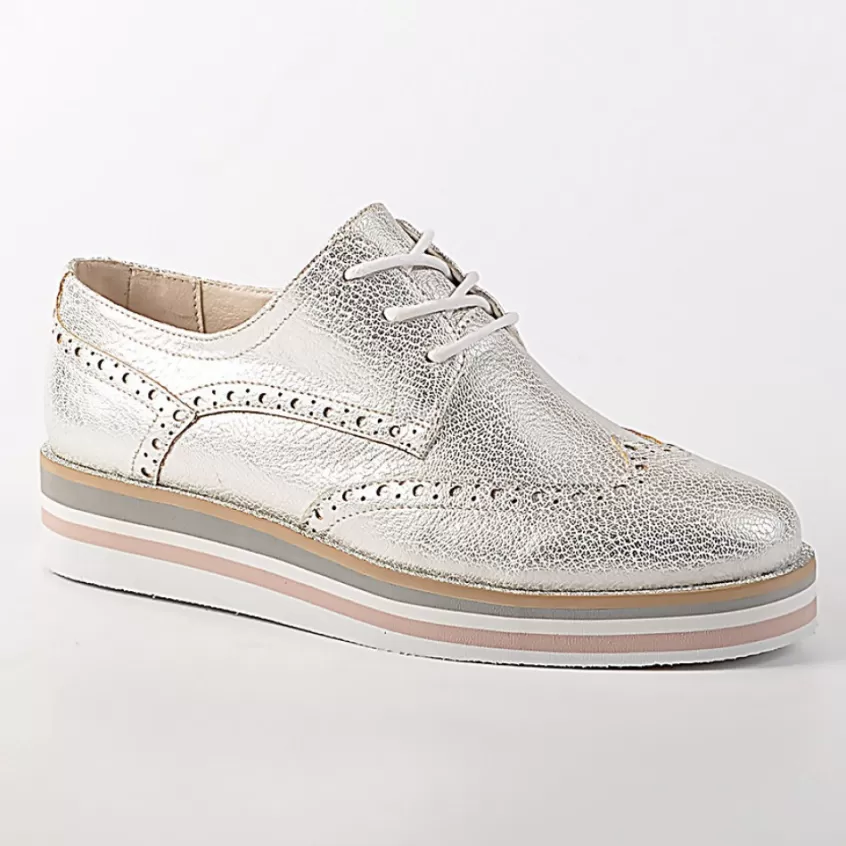 Derbies | VICE VERSA Derbies Femme Argente