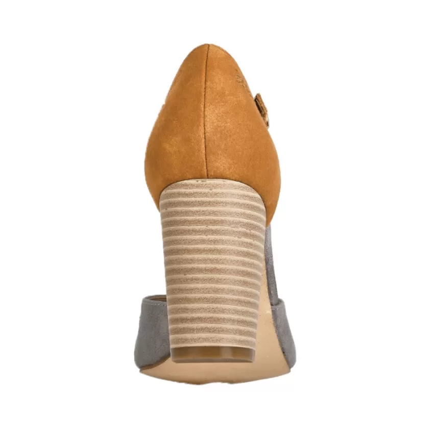 Escarpins | VICE VERSA Escarpins A Brides Femme Bicolore Gris