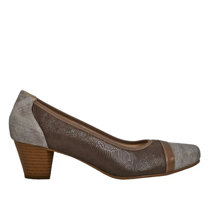 Chaussures Confort | SCALINA Escarpins Confort Femme Bronze