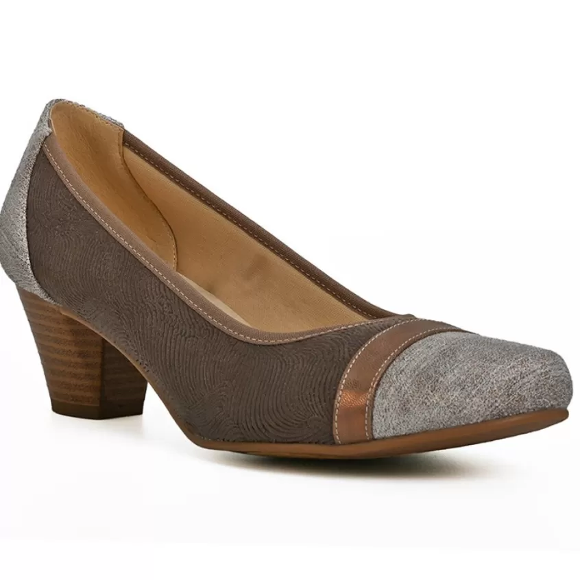 Chaussures Confort | SCALINA Escarpins Confort Femme Bronze
