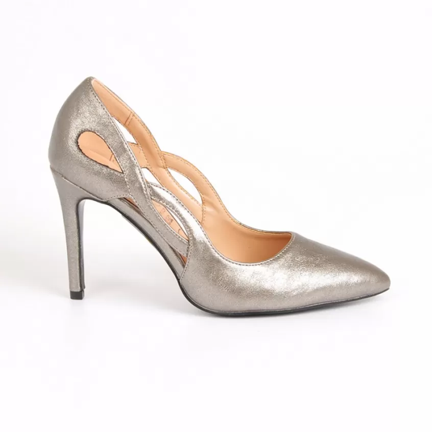 Escarpins | MASCARA Escarpins Femme Argente A Talon Aiguille