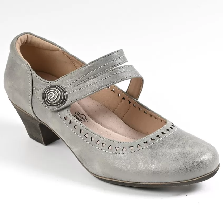 Chaussures Confort | SCALINA Escarpins Femme Gris