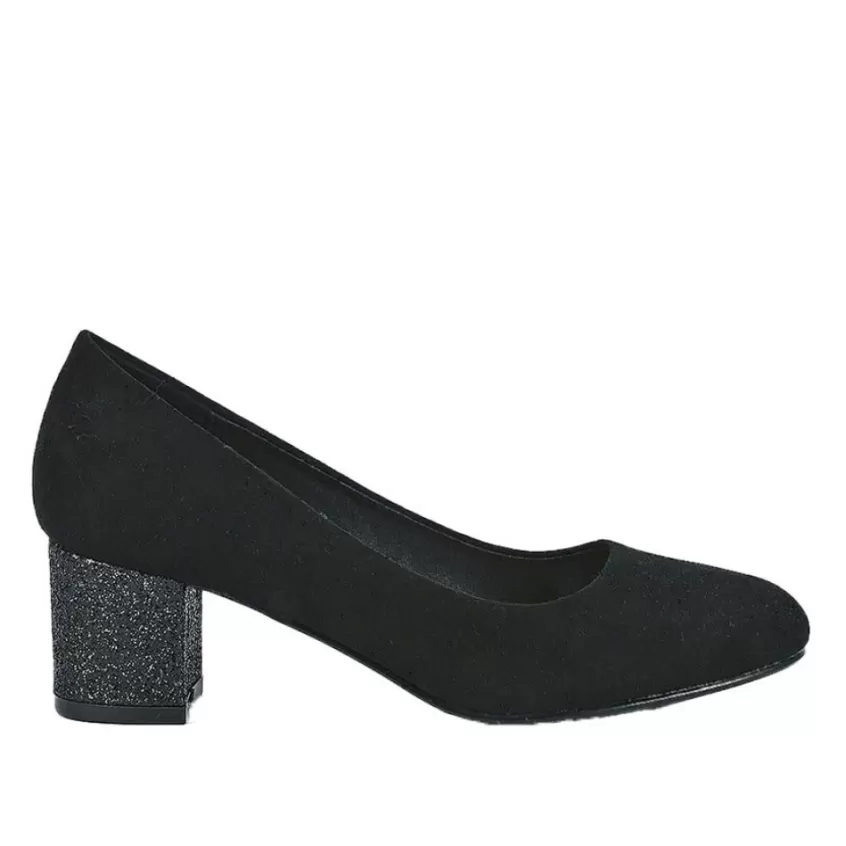 Escarpins | VICE VERSA Escarpins Femme Noir Au Talon Paillete