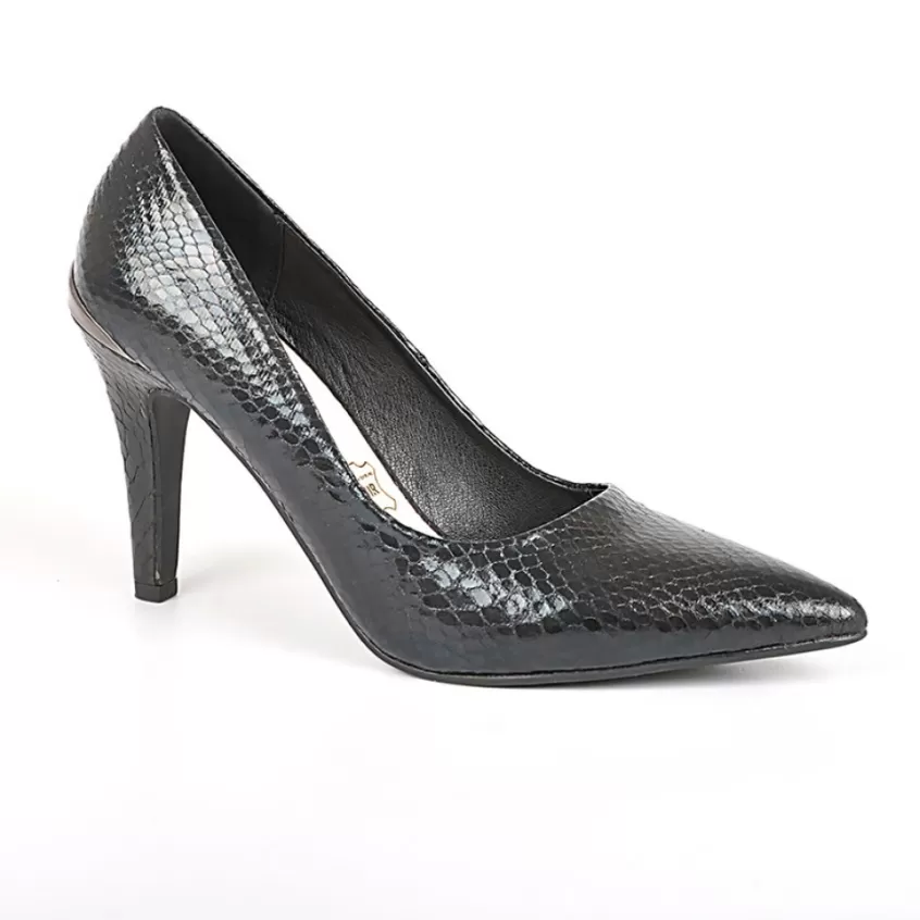 Escarpins | MASCARA Escarpins Femme Noir Effet Python