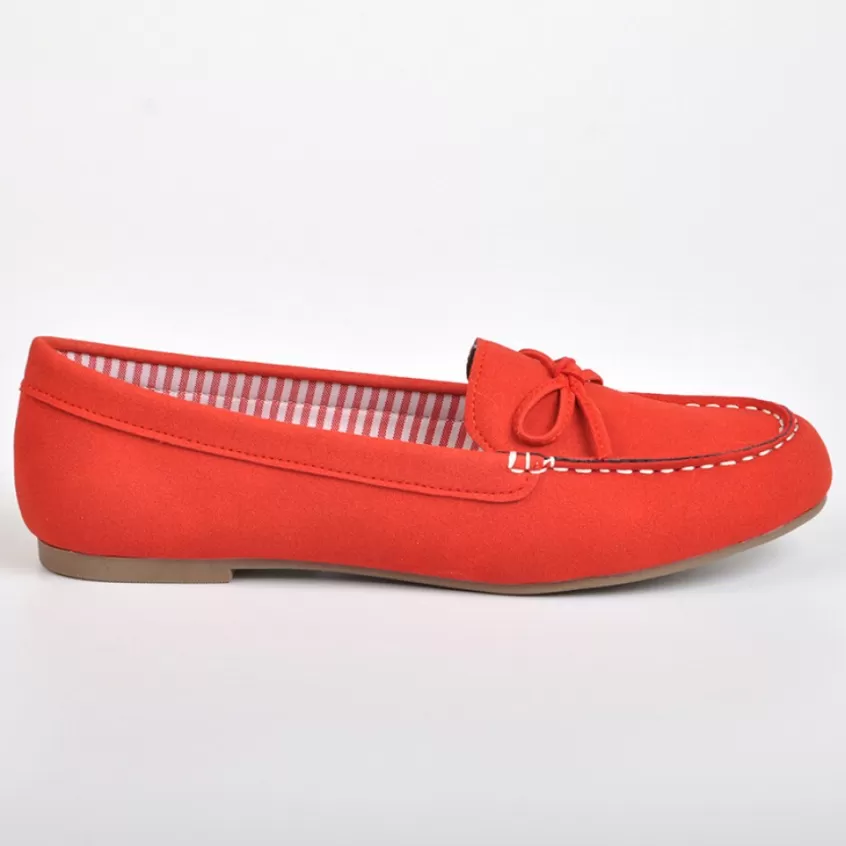 Mocassins | VICE VERSA Mocassins Avec Noeuds Rouge