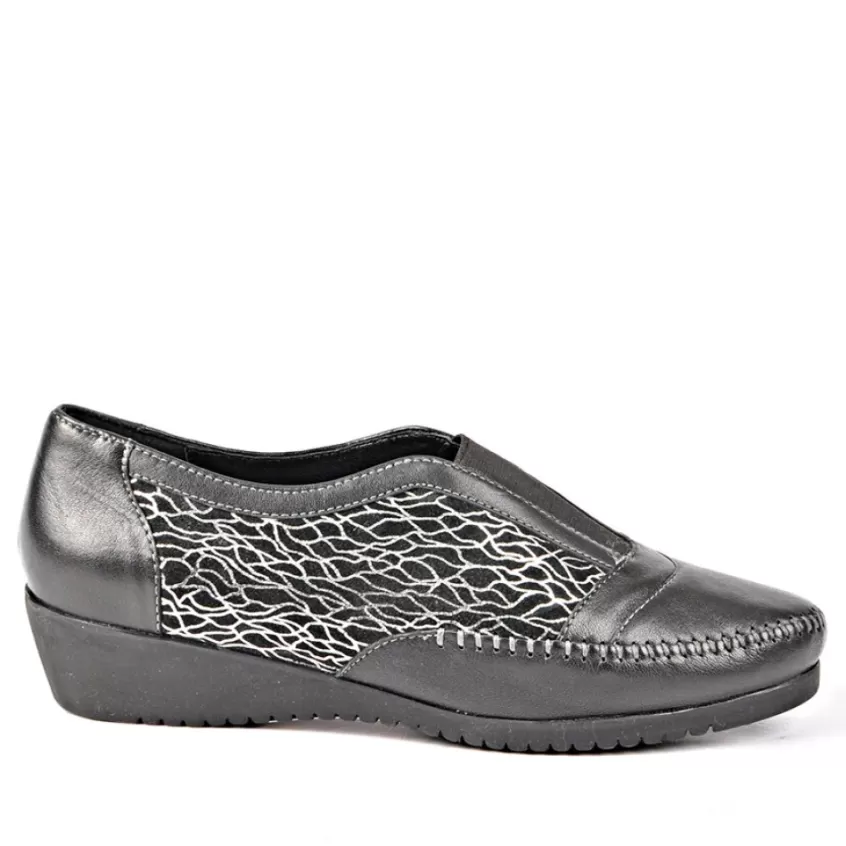 Chaussures Confort | LADY CONFORT Mocassins Confort Noir