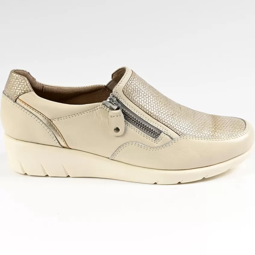 Chaussures Confort | LADY CONFORT Mocassins Femme Ivoire