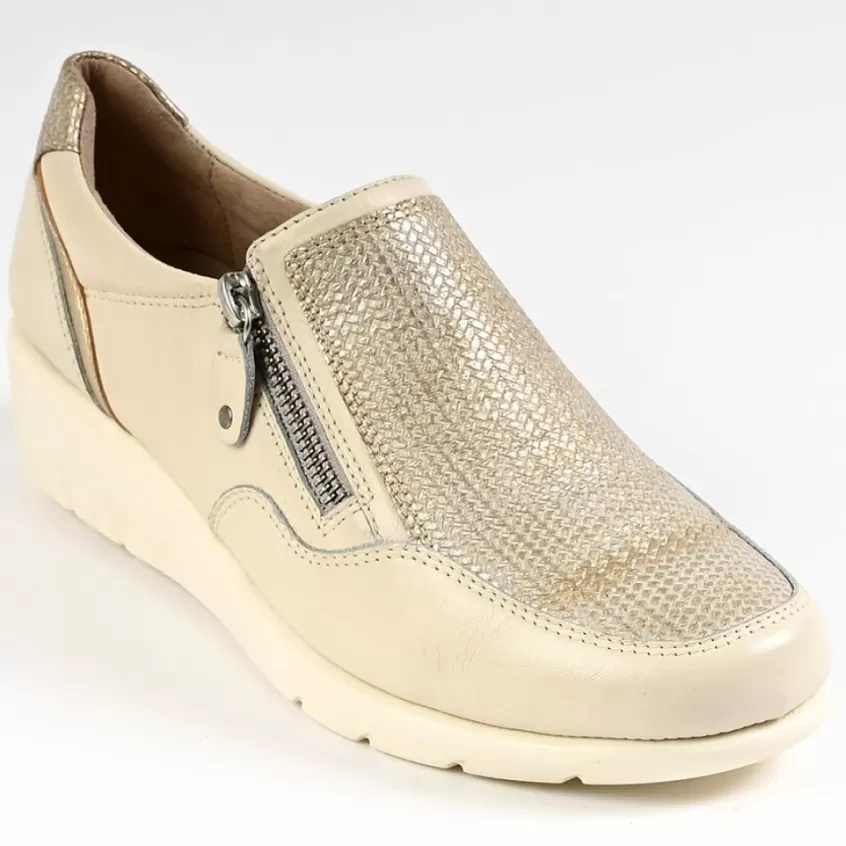 Chaussures Confort | LADY CONFORT Mocassins Femme Ivoire
