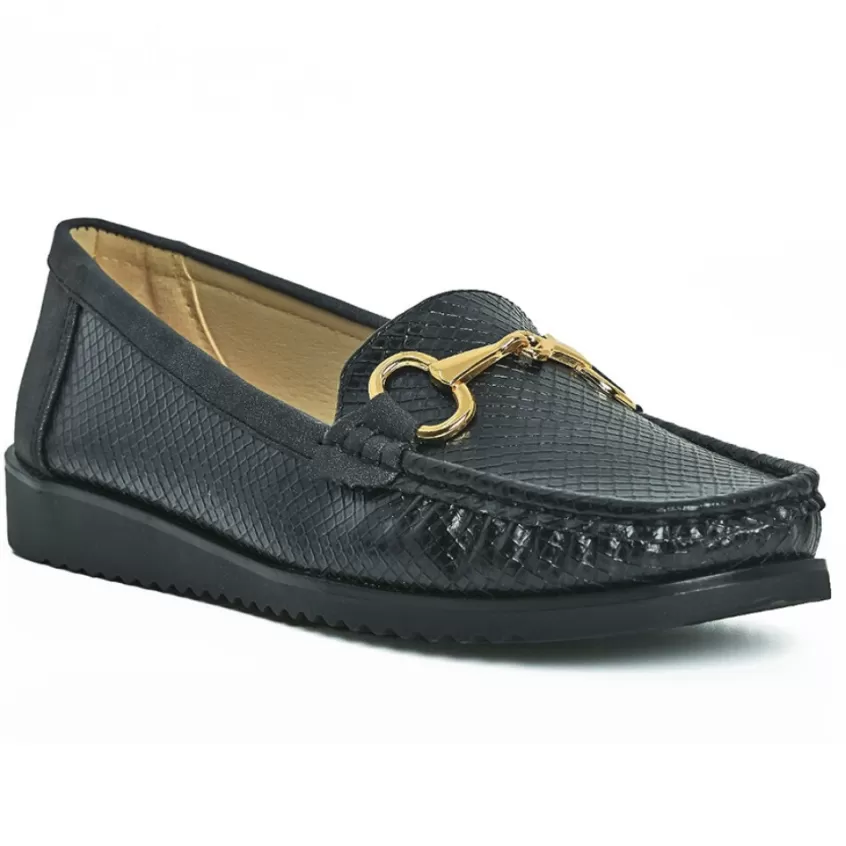 Chaussures Confort | LADY CONFORT Mocassins Femme Noir