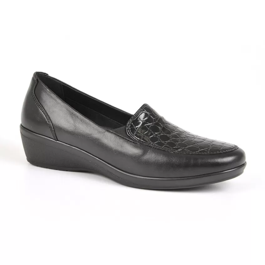 Chaussures Confort | LADY CONFORT Mocassins Femme Noir