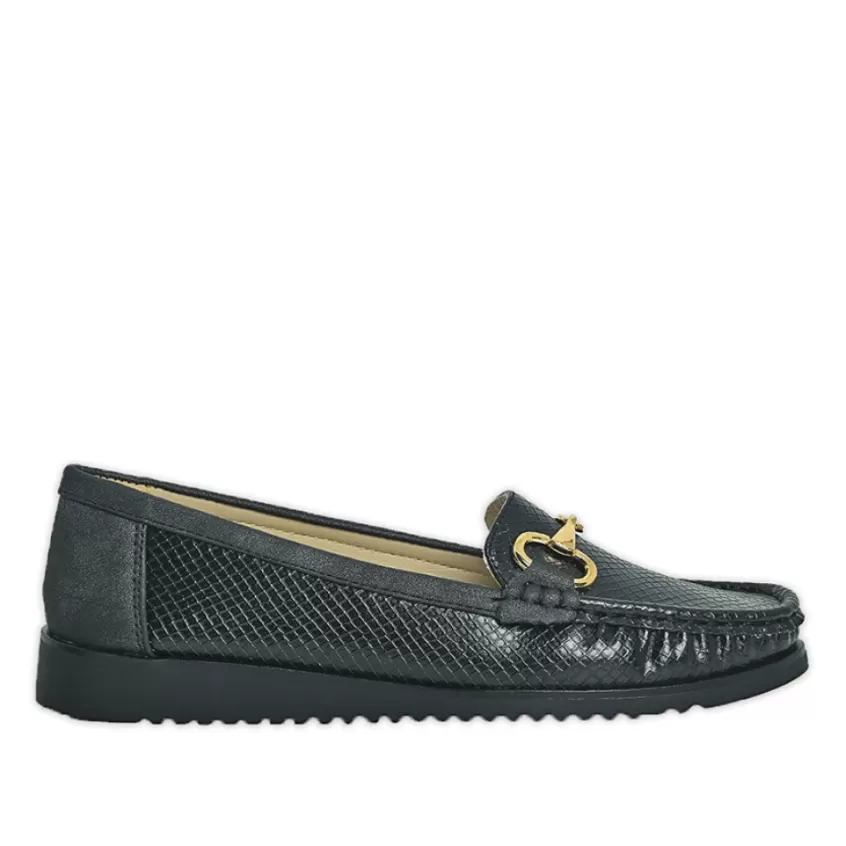 Chaussures Confort | LADY CONFORT Mocassins Femme Noir