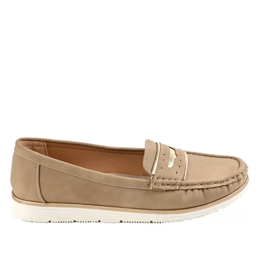 Chaussures Confort | SCALINA Mocassins Femme Beige